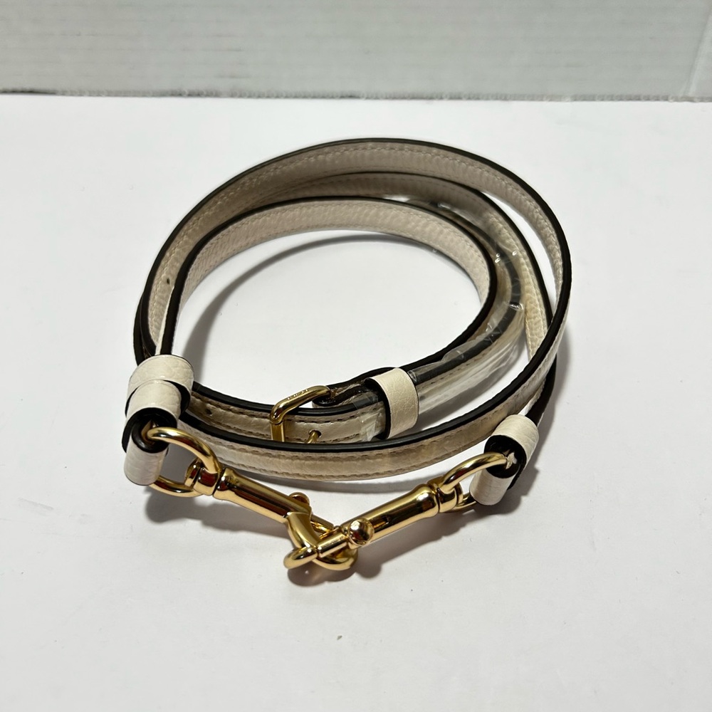 Coach Elegant light Cream and Gold Women's Belt